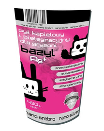 BAZYL Ag+ Bentonit Pflegestaub für Nagetiere 450 g