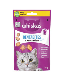WHISKAS Dentabites 40 g: Zahnpflege für adulte Katzen