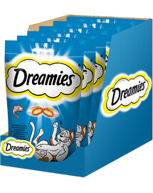 DREAMIES 6x60 g mit schmackhaftem Lachs für Katzen
