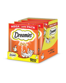 DREAMIES Mega Pack 4x180 g Katzensnacks mit Huhn