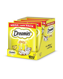 DREAMIES Mega Pack 4x180 g Katzensnacks mit Käse