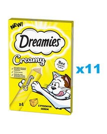 DREAMIES Creamy: Zusatzfutter mit Käse 44x10 g