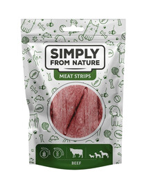 SIMPLY FROM NATURE Meat Strips Rindfleischstreifen für Hunde 80 g