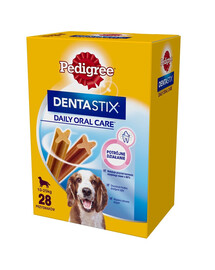 PEDIGREE DentaStix (mittlere Rassen) Zahnsnack für Hunde 56 Stück 4x180g