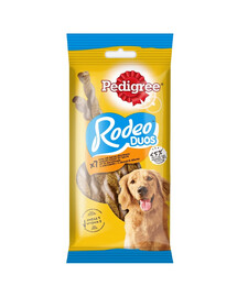 PEDIGREE Rodeo Duos 12x123g: Leckerli für ausgewachsene Hunde mit Huhn und Bacon Geschmack