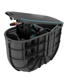 GARDENA RollUp M Unterflur-Schlauchtrommel mit 20 m Schlauch