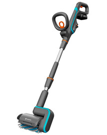 GARDENA Akku-Terrassenbürste AquaBrush Patio 03/18V P4A mit wiederaufladbarer Batterie