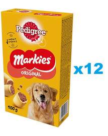 PEDIGREE Markies Original: Knusperkekse für adulte Hunde 12x500g