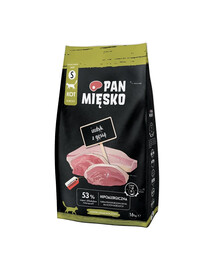 PAN MIĘSKO Trockenfutter mit Truthahn und Gans für adulte Katzen hypoallergen 1,6 kg