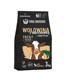 PAKA ZWIERZAKA Seventh Heaven Trockenfutter mit Rindfleisch und Karotten M 3kg