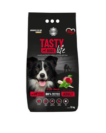 BIOFEED TASTY LIFE Premium mit Rind für Hunde mittelgroßer und großer Rassen 12 kg