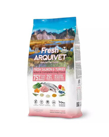 ARQUIVET Fresh Halbfeuchtes Hundefutter Lachs mit Pute 10 kg