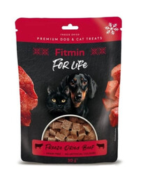 FITMIN For Life Freeze dried beef 30 g liofilizowany przysmak z wołowiny dla psów i kotów