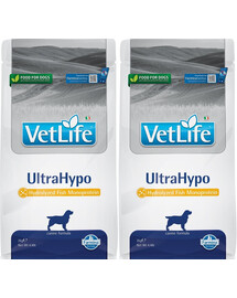 FARMINA Vet Life UltraHypo Hundefutter für Hunde mit Allergien 2 x 2 kg