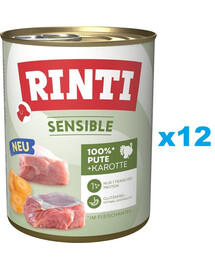 RINTI Sensible Pute mit Karotte 12x800 g