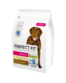 PERFECT FIT Adult 1+: Trockenvollnahrung mit Huhn für adulte Hunde großer Rassen 2,6kg