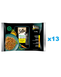 SHEBA Nature’s Collection 52x85 g: Nassvollnehrung für adulte Katzen mit Huhn, Pute und Ente in Gelee