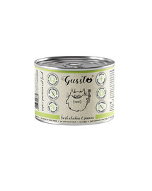 GUSSTO Cat Fresh Chicken Prawns mokra karma dla kotów kurczak z krewetkami 200 g