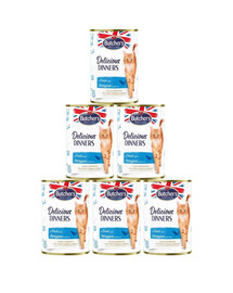 BUTCHER'S Delicious Dinners Nassfutter mit Forelle in Gelee 6x400g