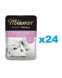 MIAMOR Ragout Royale Ente mit Huhn in Soße 24x100 g