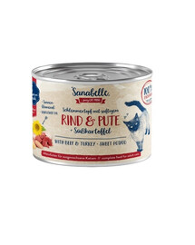 SANABELLE Beef & Turkey 180 g Nassfutter für ausgewachsene Katzen