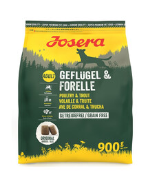 JOSERA Geflügel Forelle 900 g