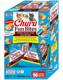 INABA Fun Bites Chicken with Tuna 8x12g wrapy z kurczakiem i tuńczykiem dla kota