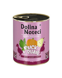 DOLINA NOTECI Premium SuperFood Ente mit Wachtel 800 g