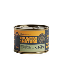 COUNTRY&NATURE Getreidefreies Nassfutter Truthahn mit Broccoli 410g