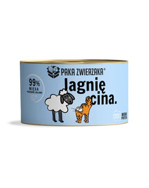 PAKA ZWIERZAKA Nassfutter für Katzen mit Lammfleisch 200 g