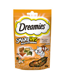 DREAMIES ShakeUps Multivitamins 55g Leckerli mit Huhn, Ente und Katzenminze für Katzen