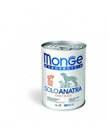 MONGE Monoprotein Solo Dog mit Ente 400 g