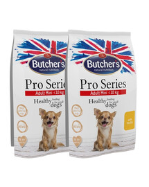 BUTCHER'S ProSeries Dog Trockenfutter mit Geflügel 2x800 g
