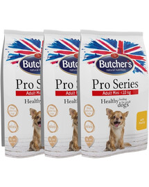 BUTCHER'S ProSeries Dog Trockenfutter mit Geflügel 3x800 g