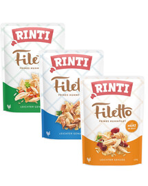 RINTI Filetto in Jelly Mix Geschmacks mit Huhn in Gelee 24x100 g