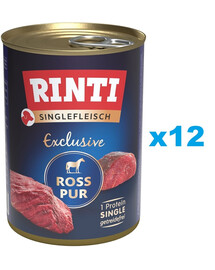RINTI Singlefleisch Exclusive Horse Pure Monoprotein Pferd 12x400 g