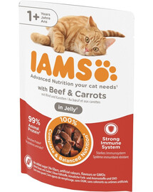 IAMS Cat Delights Beef & Carrots Jelly 85g