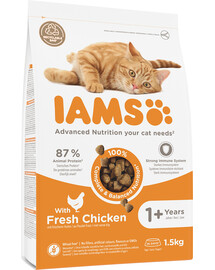 IAMS for Vitality Chicken für adulte Katzen mit Huhn 1,5 kg