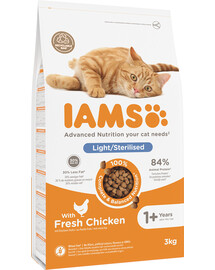 IAMS for Vitality Sterilised für adulte Katzen nach Kastration mit Huhn 3kg