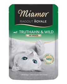 MIAMOR RAGOUT ROYALE Truthahn und Wild in Soße 6x100 g