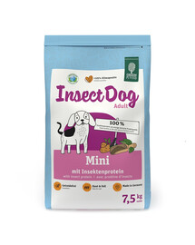 GREEN PETFOOD InsectDog Mini 7,5 kg: Trockenfutter mit Insektenprotein für kleine Hunderassen