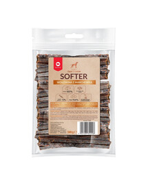 MACED Super Premium Softer Hundeleckerli Rindfleisch mit Karotten Mini-Sparpackung 500 g