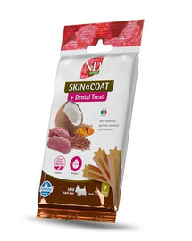 ND Quinoa Dental Treat Skin Coat Venison Mini 60 g (7 szt) przysmak dentystyczny dla psów ras małych