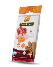 N&D Pumpkin Dental Treat Chicken Pomegranate Medium/Maxi 100 g (7 szt) przysmak dentystyczny dla średnich i dużych psów