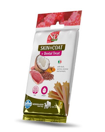 N&D Quinoa Dental Treat Skin Coat Duck Medium/Maxi 100 g (7 szt) przysmak dentystyczny dla średnich i dużych psów