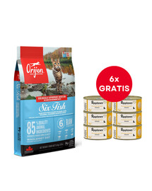 ORIJEN 6 Fish Cat 5.4 kg + APPLAWS Cat Adult Mousse Chicken 6 x 70g GRATIS