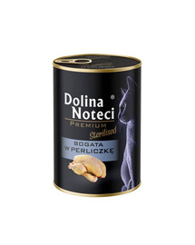 DOLINA NOTECI Premium Sterilised Reich an Perlhuhn für sterilisierten Katzen 400 g