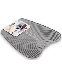 STEFANPLAST CLEANER hellgraue Fußmatte für Katzentoiletten 37 x 34 cm
