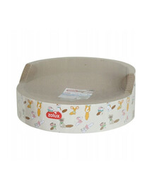 ZOLUX Chatouille Kratzpappe mit Katzenminze rund für Katze 39x39x15,5 cm