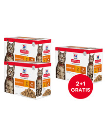HILL'S Science Plan Feline Adult Multipack Poultry Selection 12x85g (2+1 GRATIS)